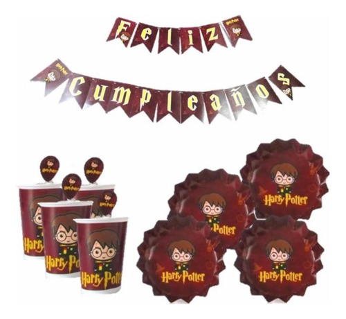 Kit Decorativo De Cumpleaños De Harry Potter