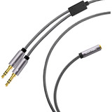 Cable Splitter Para Auriculares Y Microfono 120 Cm