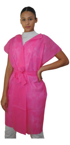 Camisola Descartável Tnt Rosa - 60 Unidades