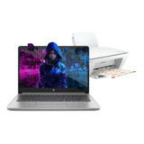 Laptop Hp 245 G9 Amd Ryzen5 8gb 256gb W11h Silver+ Impresora