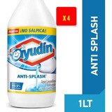 Lavandina Ayudin Anti-splash 1 Litro X 4 Uni.