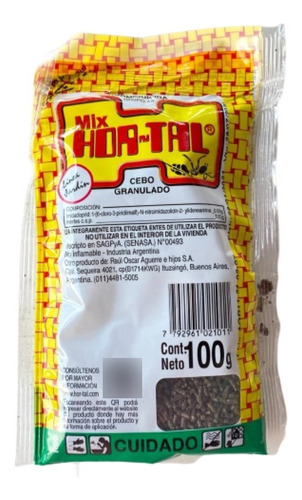 Hortal Mix Cebo Para Hormigas X 100 Gr, Aqualive- Castelar