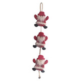 Adorno Navideño Colgante 3 Figuras Pascuero Colgante 55cm