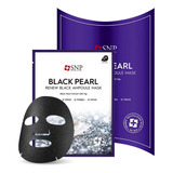 Snp - Mascarilla Coreana Con Ampolla Black Pearl Renew, Efec