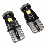 2 Foco Pellizco T10 Super Blanco 3 Smd Led W3w Canbus 12v 1w