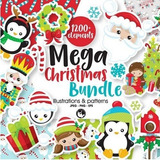 Pack Completo De 1200 Vectores Navideños Completo Increíble!