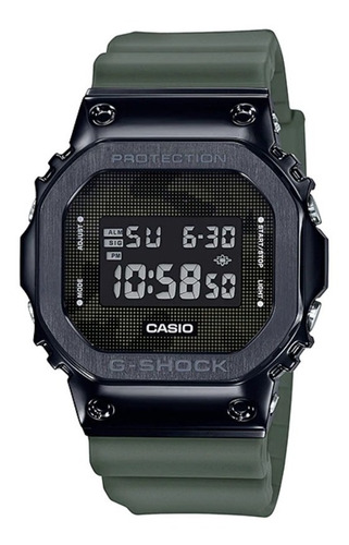Reloj Casio G-shock Gm-5600b-3d Color Verde Oscuro Y Negro