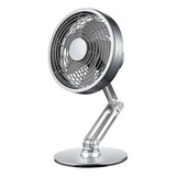 Mini Ventilador De Escritorio, Ventilador De Mesa, Plata