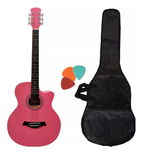 Guitarra Electroacústica Fk40 Funda Ecualizador 2 Bandas Pk