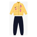 Conjunto Infantil Jaqueta Com Calça Rovi Kids Amarelo