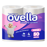 Papel Higiénico Ovella 50 Mt Por 32 Rollos Doble Hoja 