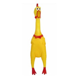 Pollo Juguete De Goma, Sonido 31cm Entretenimiento Mascota