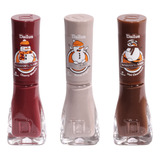 Kit Esmalte Dailus Coleção Snowland 3 Cores Cremosas