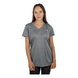 Remera Under Armour Tech Mujer Training Gris