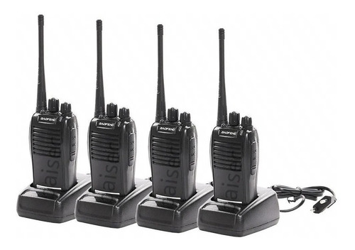 Kit 4 Radio Comunicador 777s 16 Canais Profissional Ht Uhf