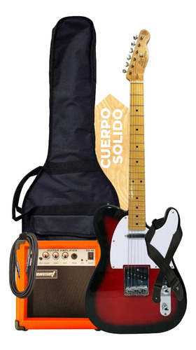 Combo Guitarra Eléctrica Sx Telecaster + Amplificador Funda