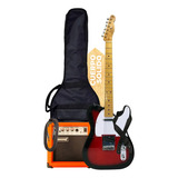 Combo Guitarra Eléctrica Sx Telecaster + Amplificador Funda