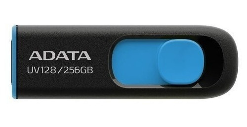 Memoria Usb Adata Dashdrive Uv128, 256gb Usb 3.0 Negro/azul