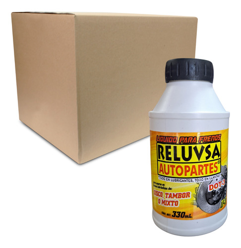 Líquido De Frenos Reluvsa Dot3 12 Pzs 330ml Mayoreo