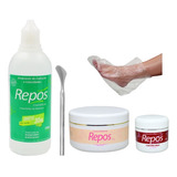 Repos +222+ Esfoliante + Creme Uréia+ 10 Botas Descartáveis 