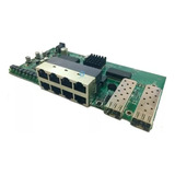 Switch Poe Reverso 8 Puertos Rj45 2 Puertos Sfp Placa S/caja