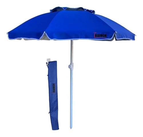 Sombrilla Playa 2,4m Kaimon Reforzada Deflector Viento Carpa