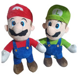 Peluche Grande De Mario Y Luigi  40 Cm X Unidad