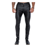 Pantalon Rock Engomado Elastizado Tipo Cuero 38 Al 50 