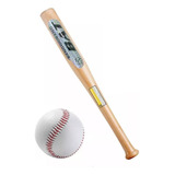 Bate De Baseball Beisbol Madera 62cm + Pelota Faydi 125