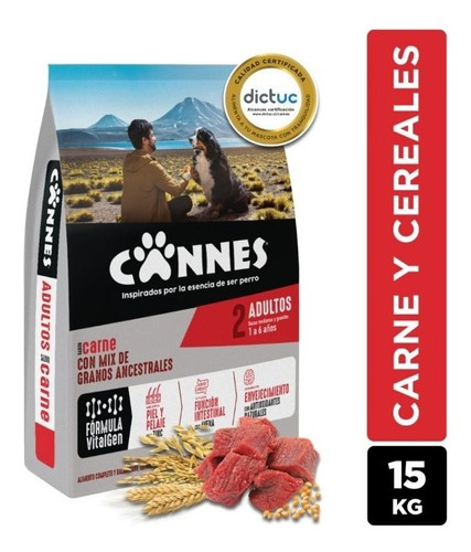 Cannes Adulto Carne Y Cereal 15kg (solo Flex Rm) | Mdr