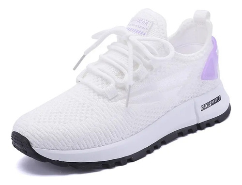 Mujer Nueva Moda Flywoven Transpirable Tenis Zapatos Cómodos Transpirables Sneakers Urbano Casual | MercadoLibre