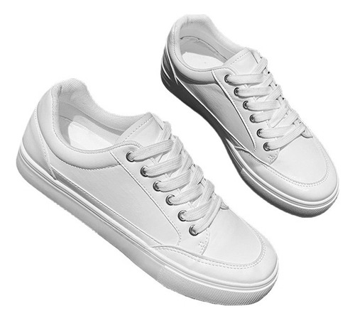 Tenis Sneakers Moda Mujer Clásicos Blancos  