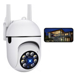 2mp Hd Camaras Seguridad Wifi 360° Exterior Vision Nocturna Color Blanco