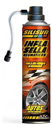 Infla Sella Neumáticos Auto Moto 300grs Silisur Emergencia