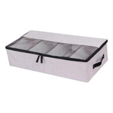 Caja De Almacenamiento Organizadora De Divisores Gris Claro