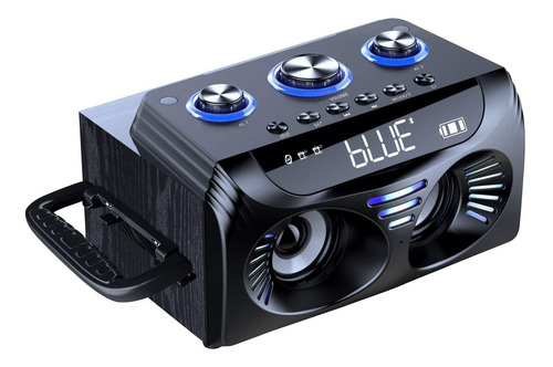 Bluetooth Altavoces Con Luces De Parte 20w Altavoz Port...