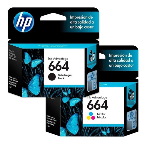 Cartuchos Original Hp Para 664 Neg + Col 2135 2675 3635 4535