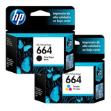 Cartuchos Original Hp Para 664 Neg + Col 2135 2675 3635 4535