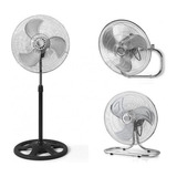 Ventilador  3 En 1 Metalico,  18 Pulgadas  Pedestal + Bases