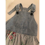 Vestido Jean Con Flores De Cheeky Talle 6