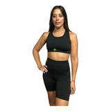 Conjunto Deportivo Mujer Calza Corta + Top