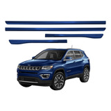 Jogo De Friso Lateral Jeep Compass Azul Jazz 2019 2020