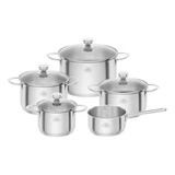 Juego De Utensilios De Cocina Ballarini Ancona Zwilling De Acero Inoxidable, 5 Piezas, Color Acero Inoxidable