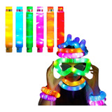 Set 6 Tubos Multicolor Sensorial Luz Led Pilas Incluidas