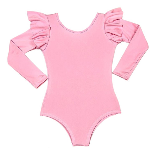 Roupa Infantil Body Manga Longa Babado Menina Moda Mini Diva