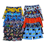 6 Piezas Boxer Infantil Caricatura Personajes Algodon Niño