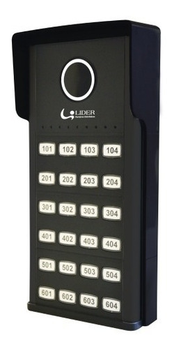 Porteiro Coletivo Modular Lr824 Líder Interfone 24 Pontos
