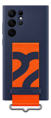 Funda Original Con Correa Para Samsung S22 Ultra Azul