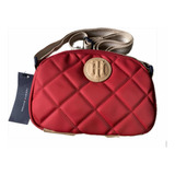 Bolsa Tommy Hilfiger Crossbody Mujer Color Rojo 100%original