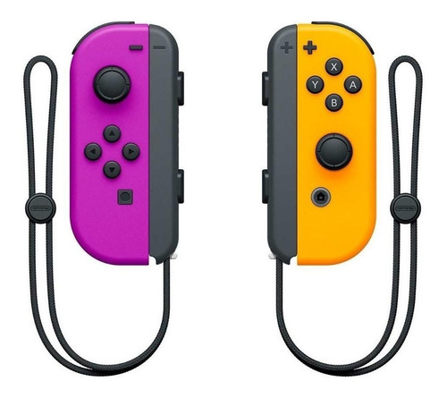  Controle Joystick Nintendo Joy-con Púrpura-néon/laranja